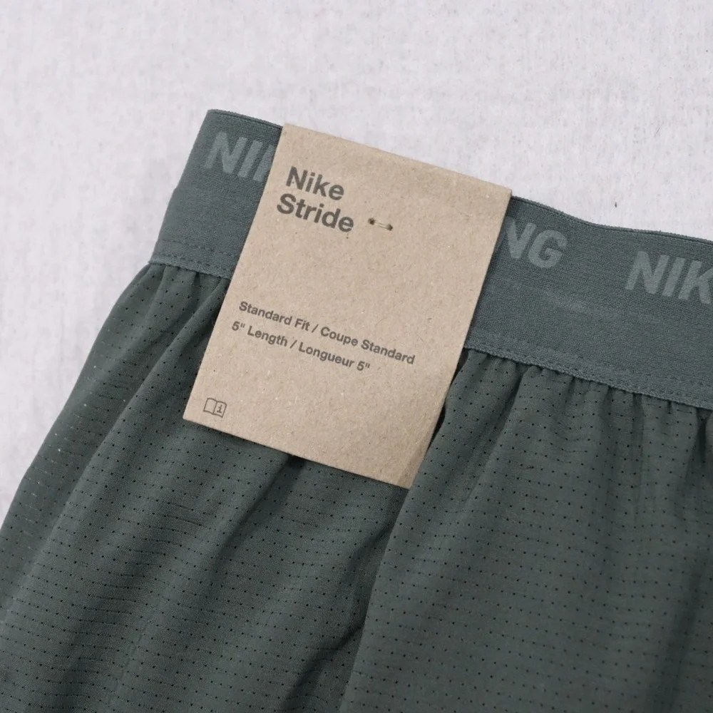 Nike Running Stride Gym Shorts Green Lined Dri Fit Performance Mens 2XL x 5